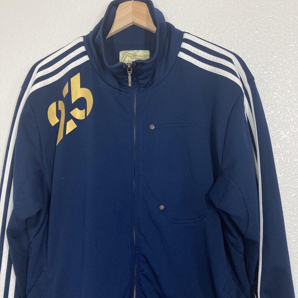 Adidas Jacket Mens Large Navy Blue LA Galaxy DB23 Beckham 25 Soccer Track 2009 - Picture 2 of 16